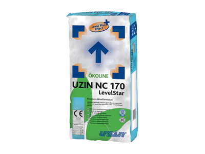 Саморастекающаяся, высокопрочная, цементная выравнивающая масса UZIN NC 170 Level Star для любой толщины слоя.