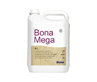 Воднодисперсионный паркетный лак BONA Mega на основе модифицированной полиуретановой дисперсии для деревянных полов с со средней и высокой нагрузкой на истираемость.