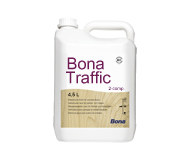 Двухкомпонентный воднодисперсионный паркетный лак BONA Traffic на основе модифицированной полиуретановой дисперсии для деревянных полов с очень высокой нагрузкой на истираемость.