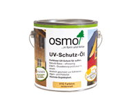 Защитное масло OSMO UV-Schulz Oil для деревянных фасадов, заборов, навесов, балконов и т.д., как самостоятельное бесцветное покрытие, так и финишное покрытие поверх тонированной древесины. Защитное масло OSMO №410 - бесцветное, не содержит биоцидов.