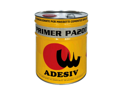 Грунтовка глубокого проникновения ADESIV Primer PA 200 (Италия) на основе растворителя, для обработки цементных стяжек, фанеры под двухкомпонентный эпоксидно-полиуретановый паркетный клей ADESIV Pelpren PL 6 и ADESIV Euro 5