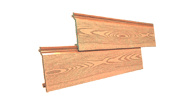 Фасадная доска из древесно-полимерного композита с рабочей поверхностью имитирующей структуру дерева. Производитель GOODECK. Размер Размер 3000х156х21 мм. Цвет: карамель.