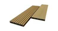 Декинг. Террасная доска из древесно-полимерного композита с двумя рабочими поверхностями. Производитель GOODECK. Размер 5800х150х20 мм. Цвет: карамель.