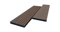 Декинг. Террасная доска из древесно-полимерного композита с двумя рабочими поверхностями. Производитель GOODECK. Размер 5800х150х20 мм. Цвет: шоколад.
