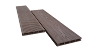 Декинг. Террасная доска из древесно-полимерного композита с двумя рабочими поверхностями. Производитель GOODECK. Размер 2000...4000х146х23 мм. Цвет: шоколад.